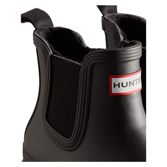 Hunter Women's 10 Insulated Chelsea Boots Rubber Waterproof Shoes Wellingtons - Picture 1 of 10